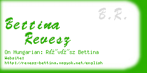 bettina revesz business card
